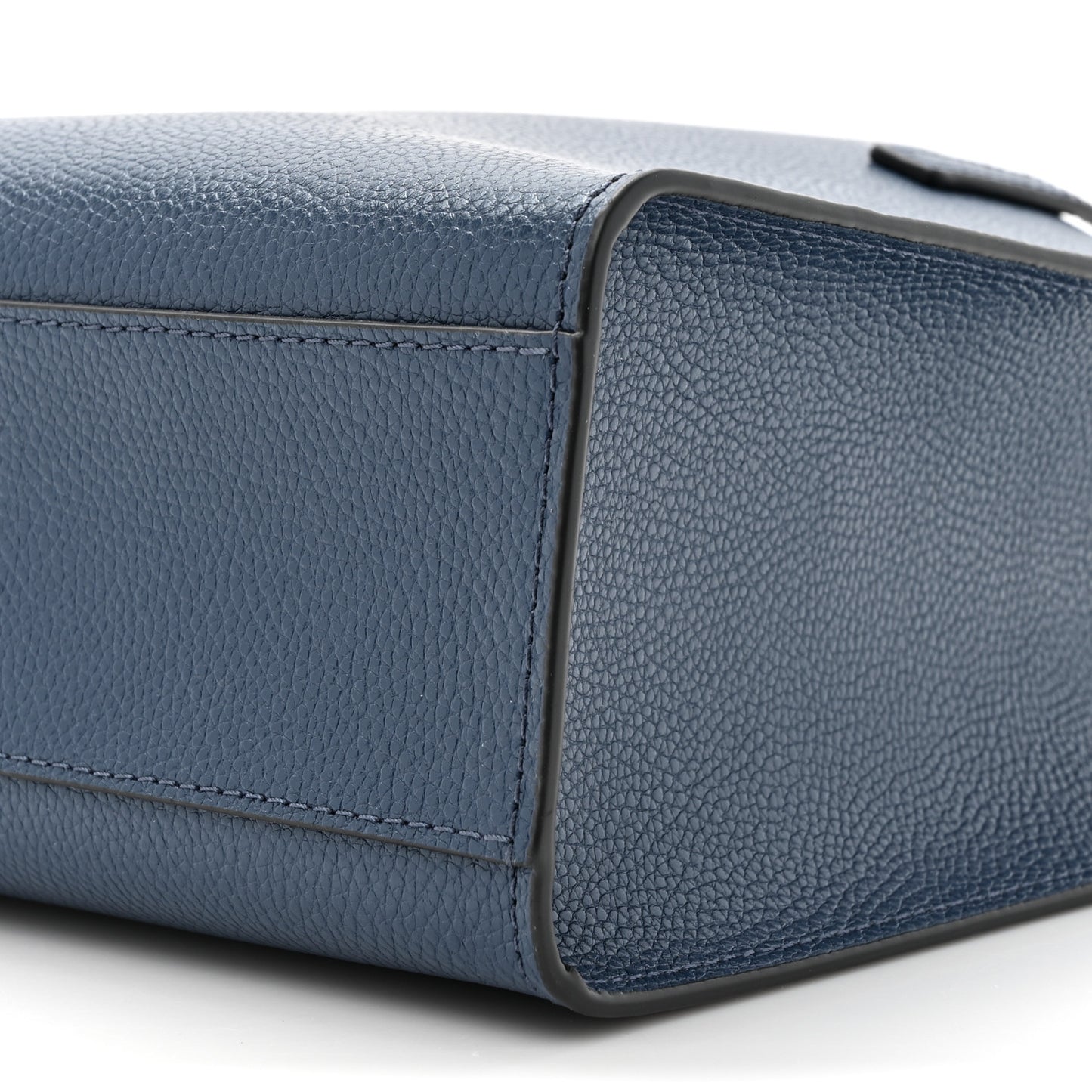 Calfskin Mini Grind Tote Bag Azure Blue
