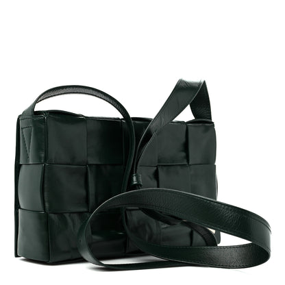 Bottega Veneta Paper Calfskin Maxi Intreccio Cassette Crossbody Bag Black 2 of 10