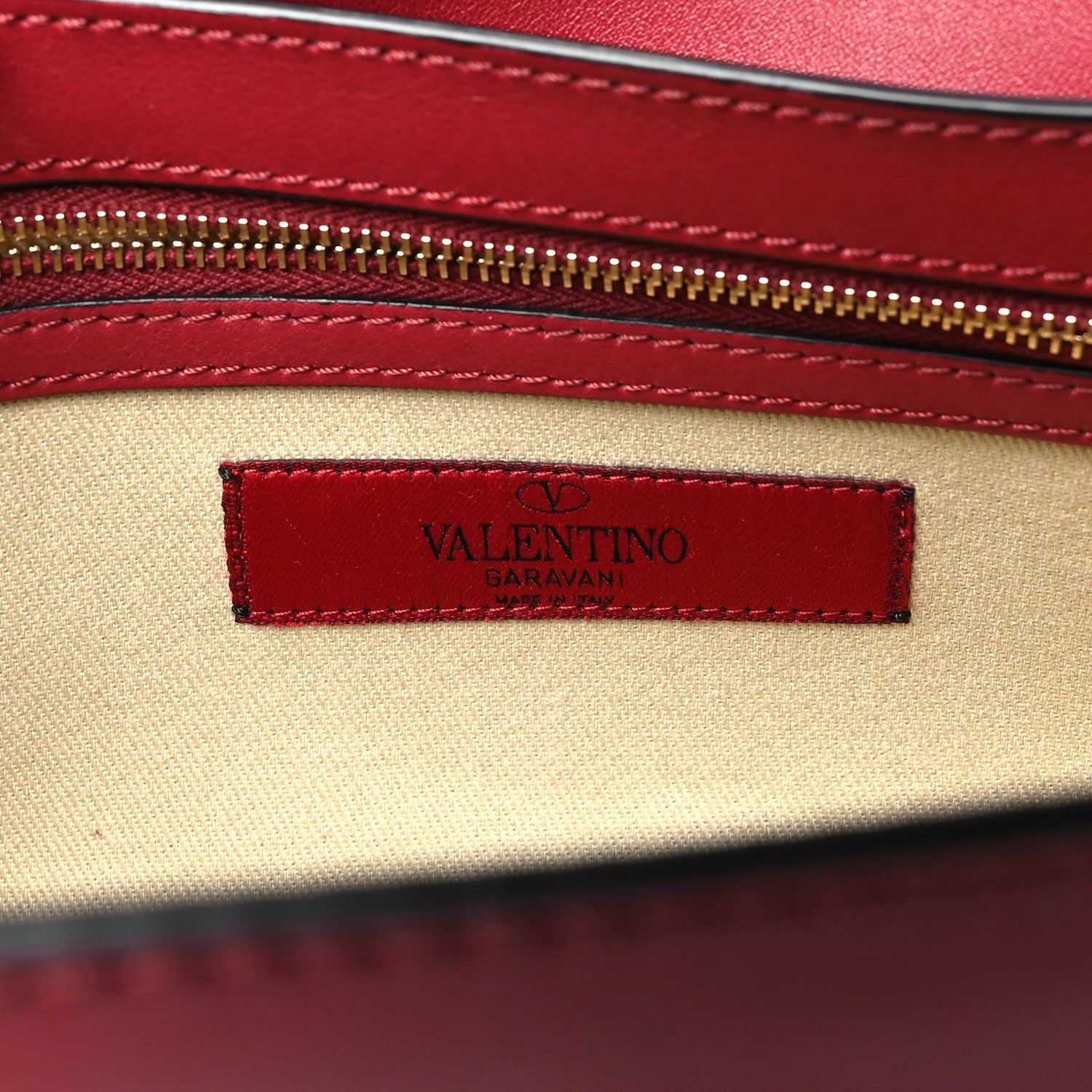 Valentino Garavani Vitello Medium Rockstud Flap Saddle Bag Scarlet 6 of 10