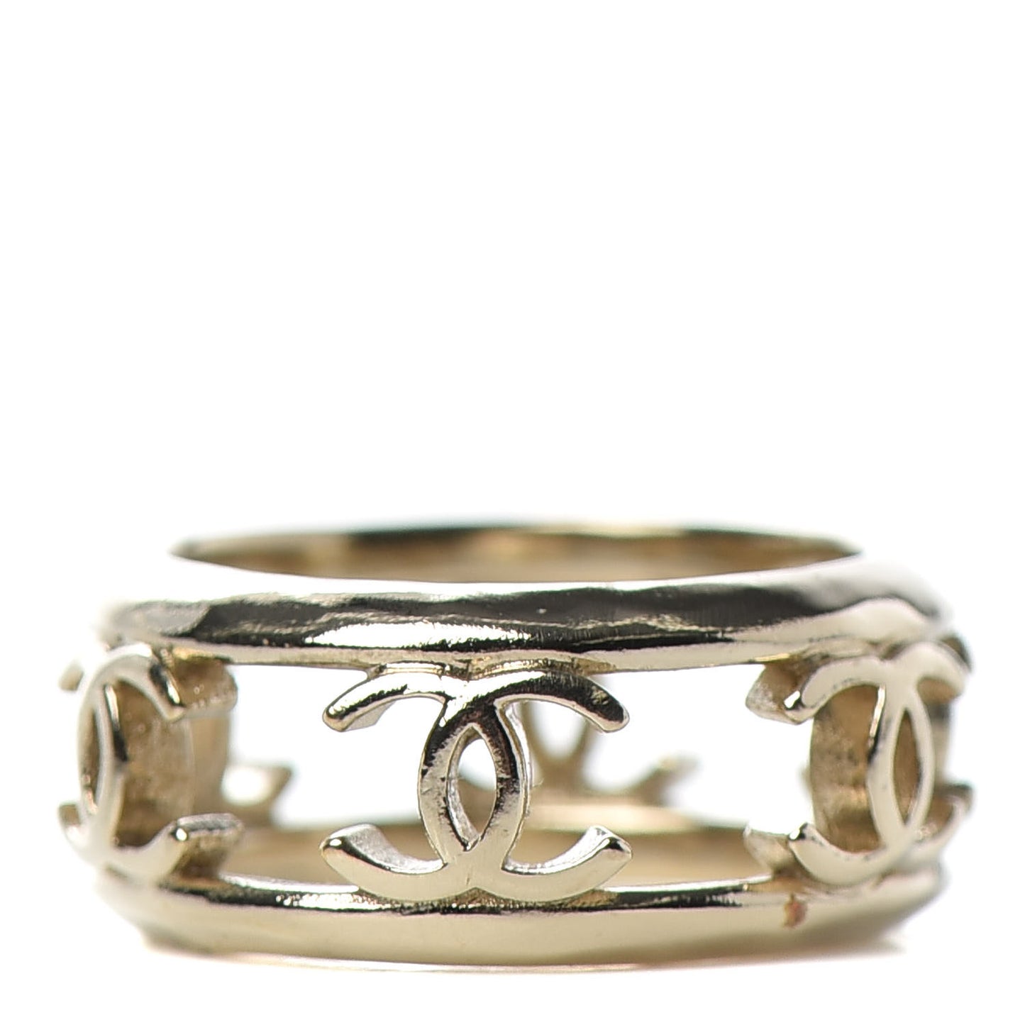 Metal Chain CC Ring 5 Golden