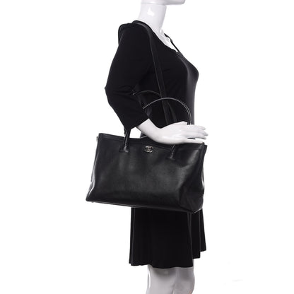 Chanel Calfskin Cerf Executive Shopper Tote Black 2 of 12