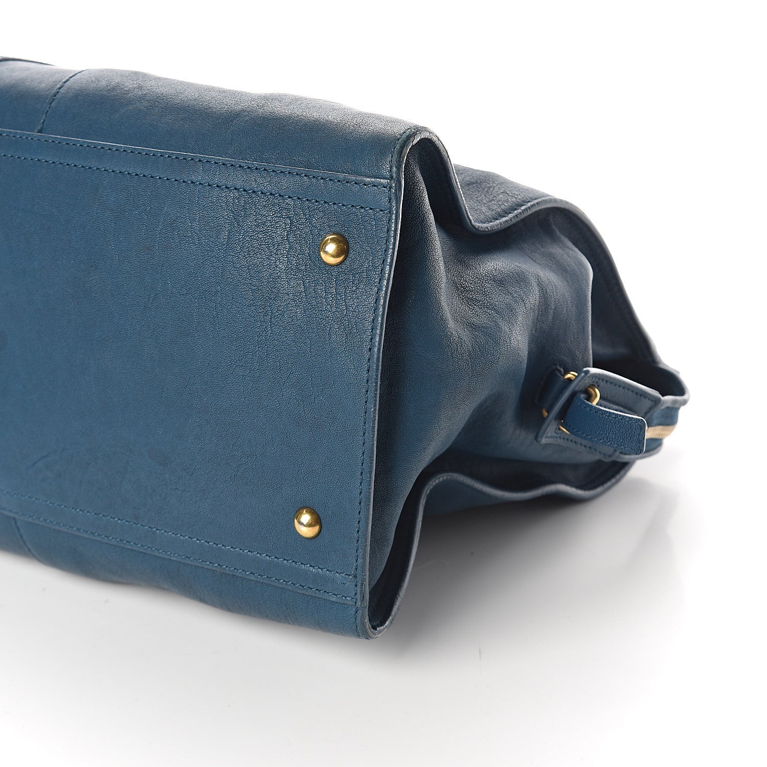 Saint Laurent Sheepskin Large Cabas ChYc Blue 7 of 7