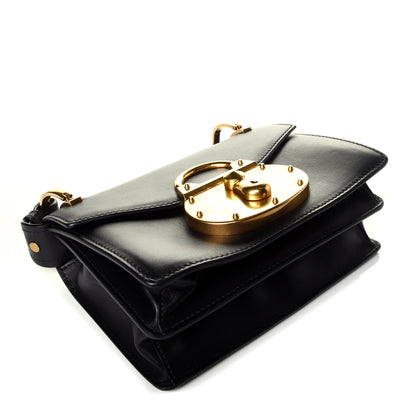 Prada Antic Soft Padlock Shoulder Bag Black 4 of 8