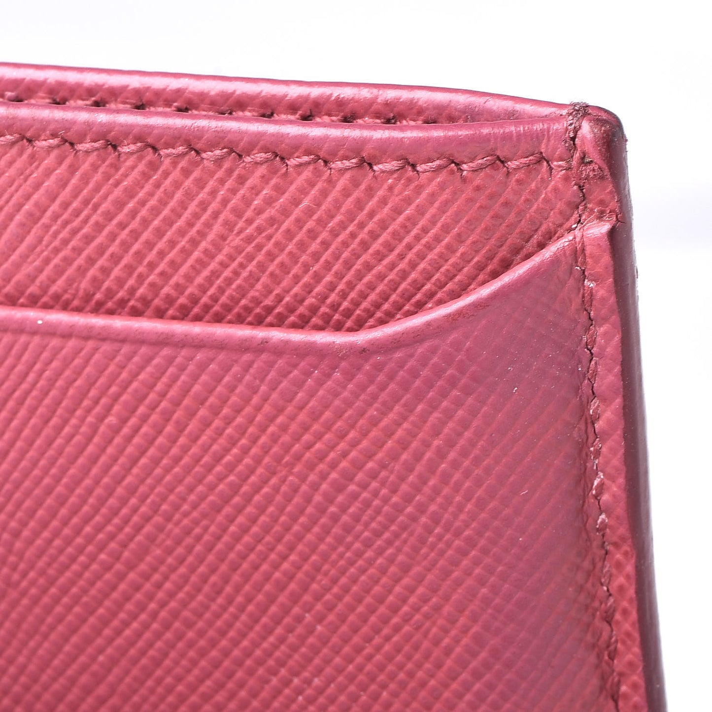 Saffiano Metal Card Case Peonia