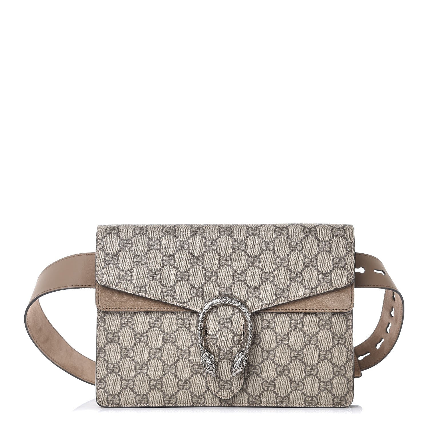 Gucci GG Supreme Monogram Dionysus Belt Bag Taupe 1 of 8