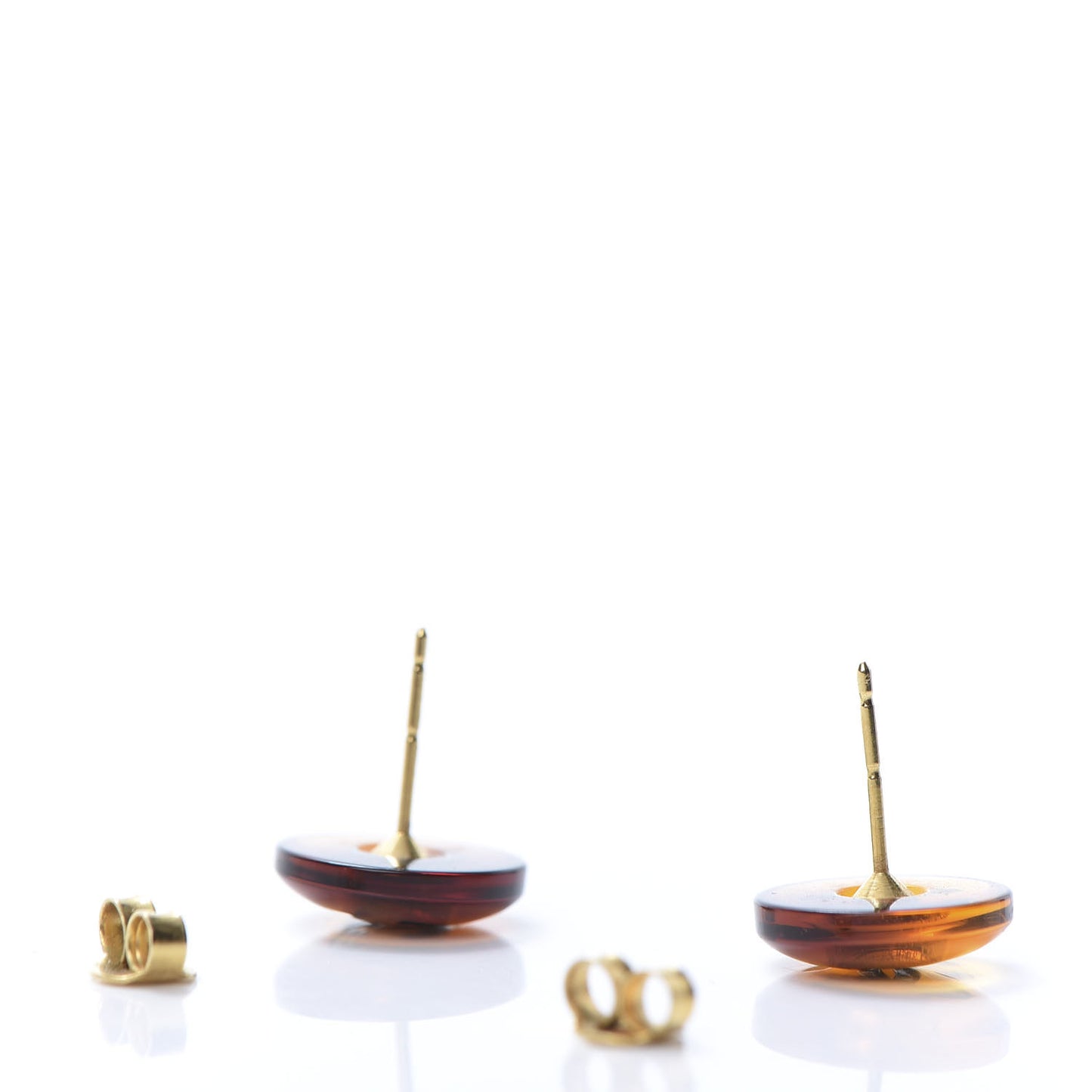 Resin CC Round Earrings