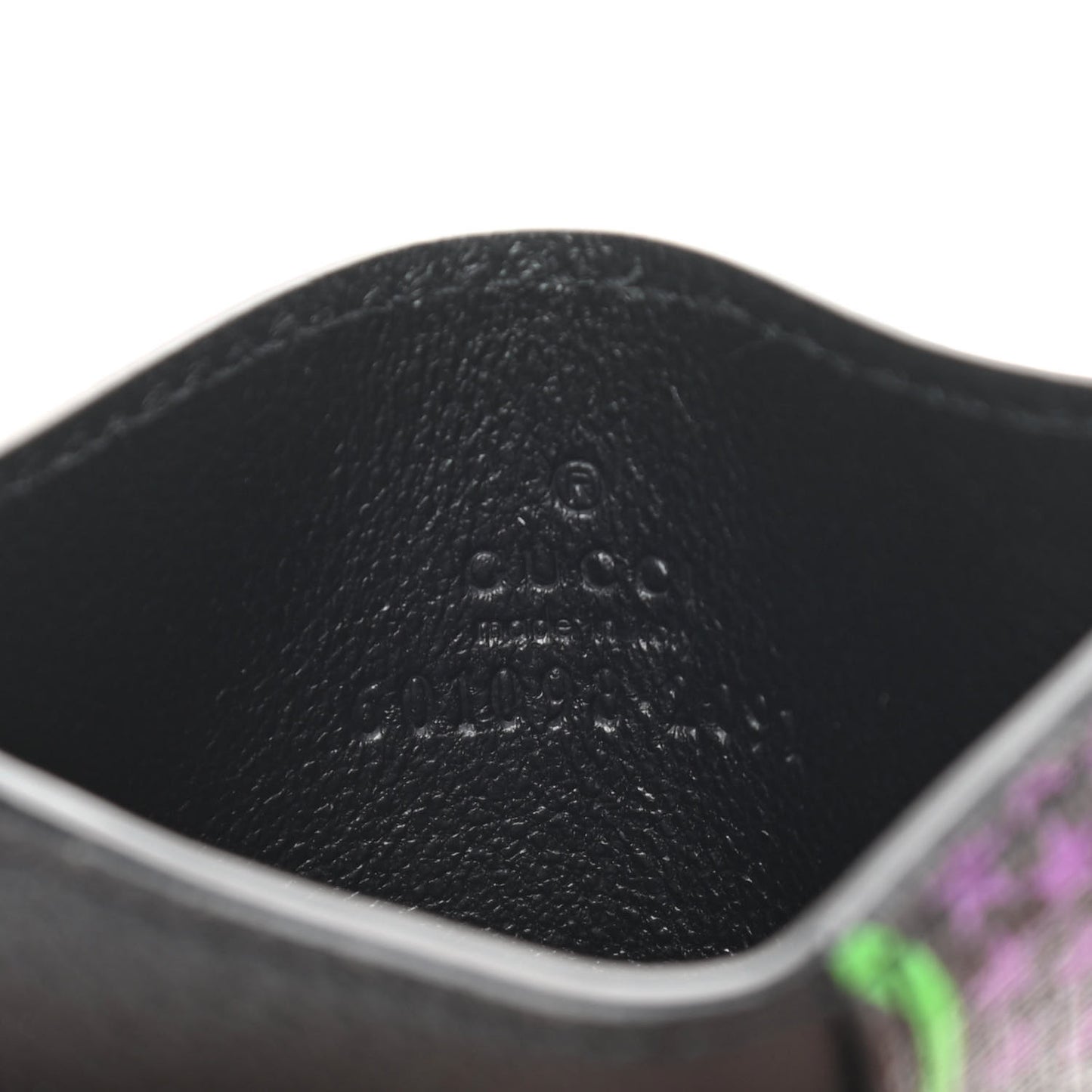 GG Supreme Monogram Psychedelic Card Holder Black
