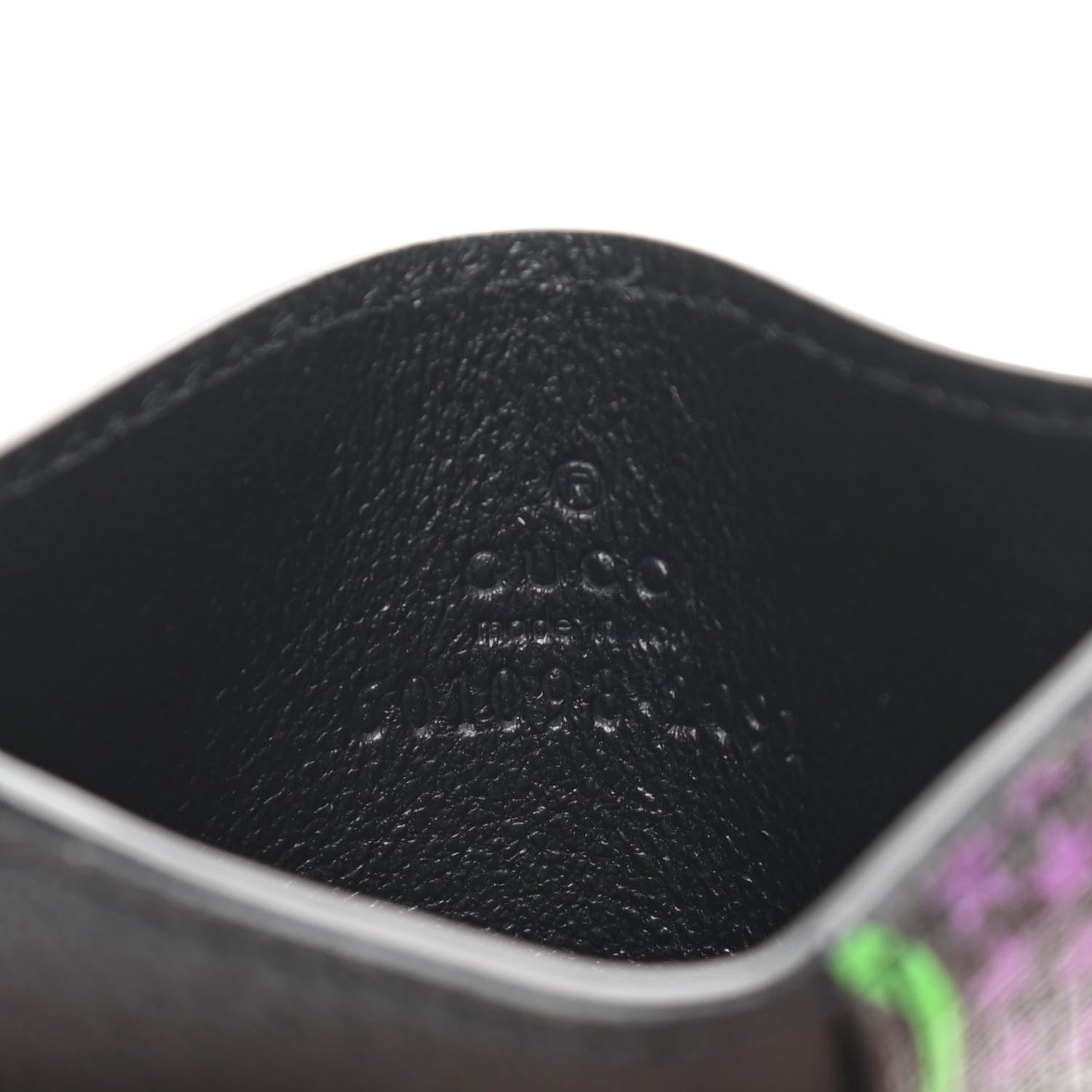 Gucci GG Supreme Monogram Psychedelic Card Holder Black 6 of 6