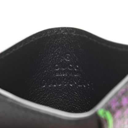 Gucci GG Supreme Monogram Psychedelic Card Holder Black 6 of 6