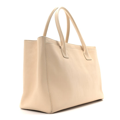 Chanel Calfskin Cerf Executive Shopper Tote Beige Clair 4 of 11