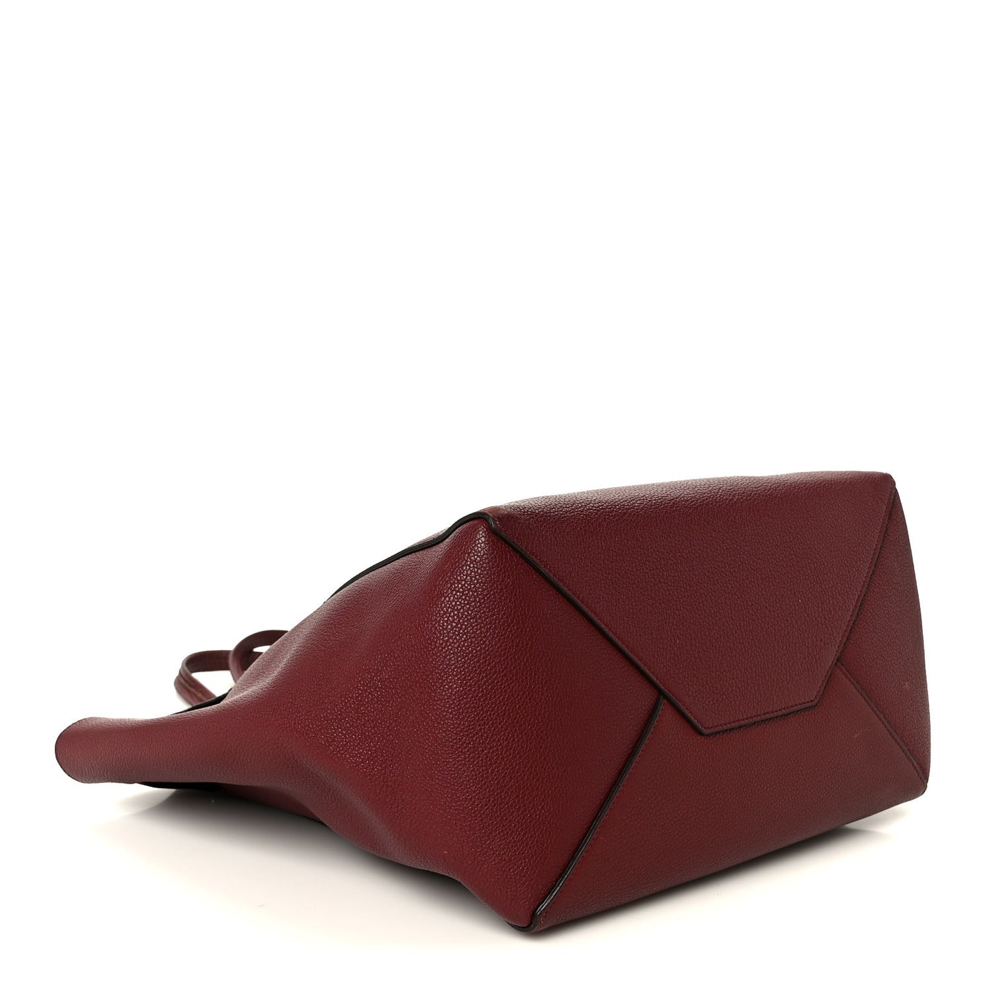 Soft Grained Calfskin Small Belt Cabas Phantom Light Burgundy