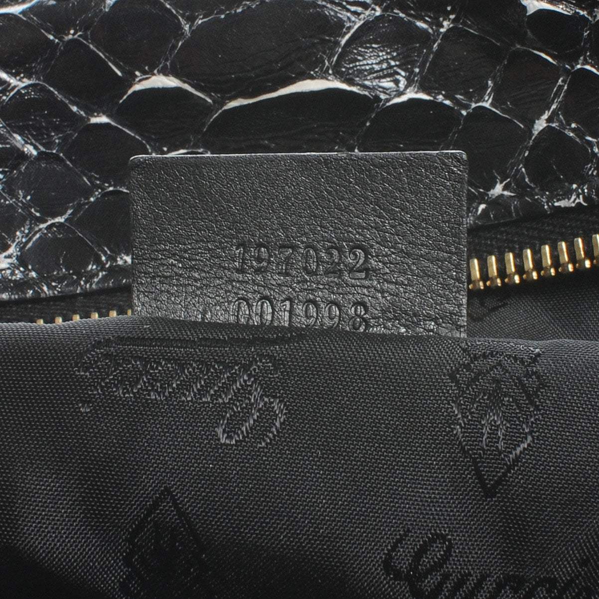 Python Large Hysteria Tote Black