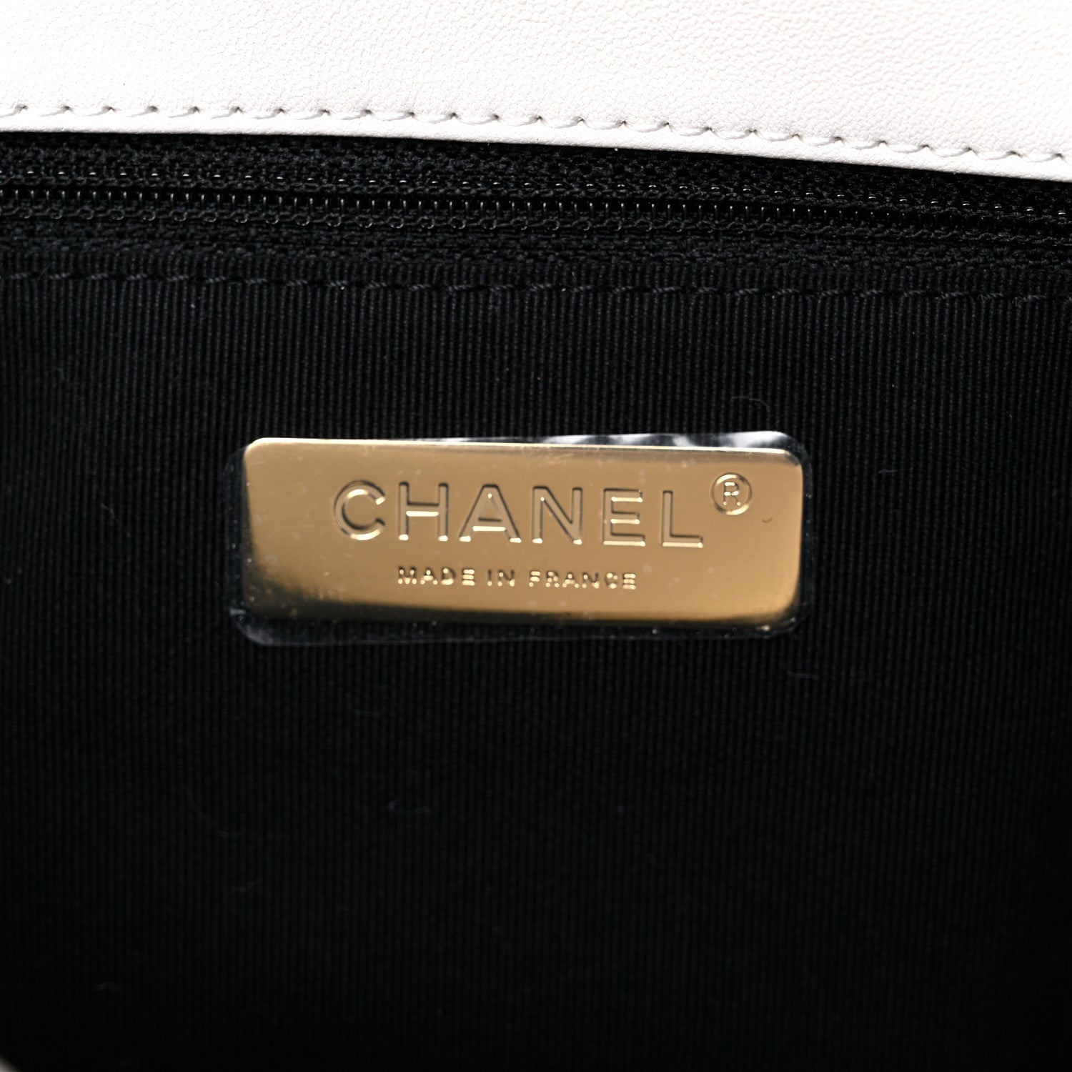 Chanel Lambskin Quilted Large Chanel 19 Flap White 6 of 12