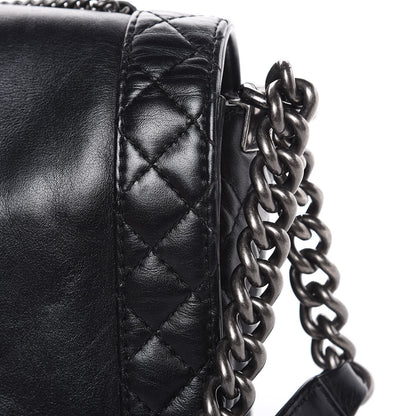 Chanel Calfskin Enchained Medium Boy Flap Black 13 of 16
