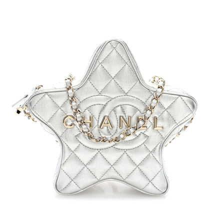 Chanel Metallic Lambskin Walk Of Fame Bag Silver 1 of 10