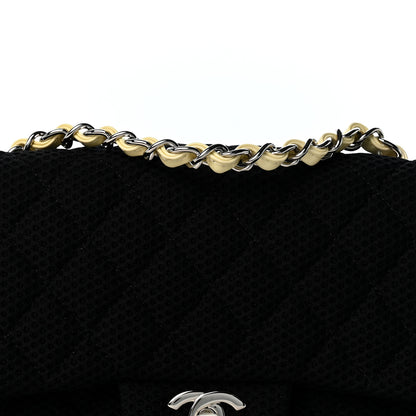 Chanel Neoprene Quilted Medium Single Flap Black 8 of 10
