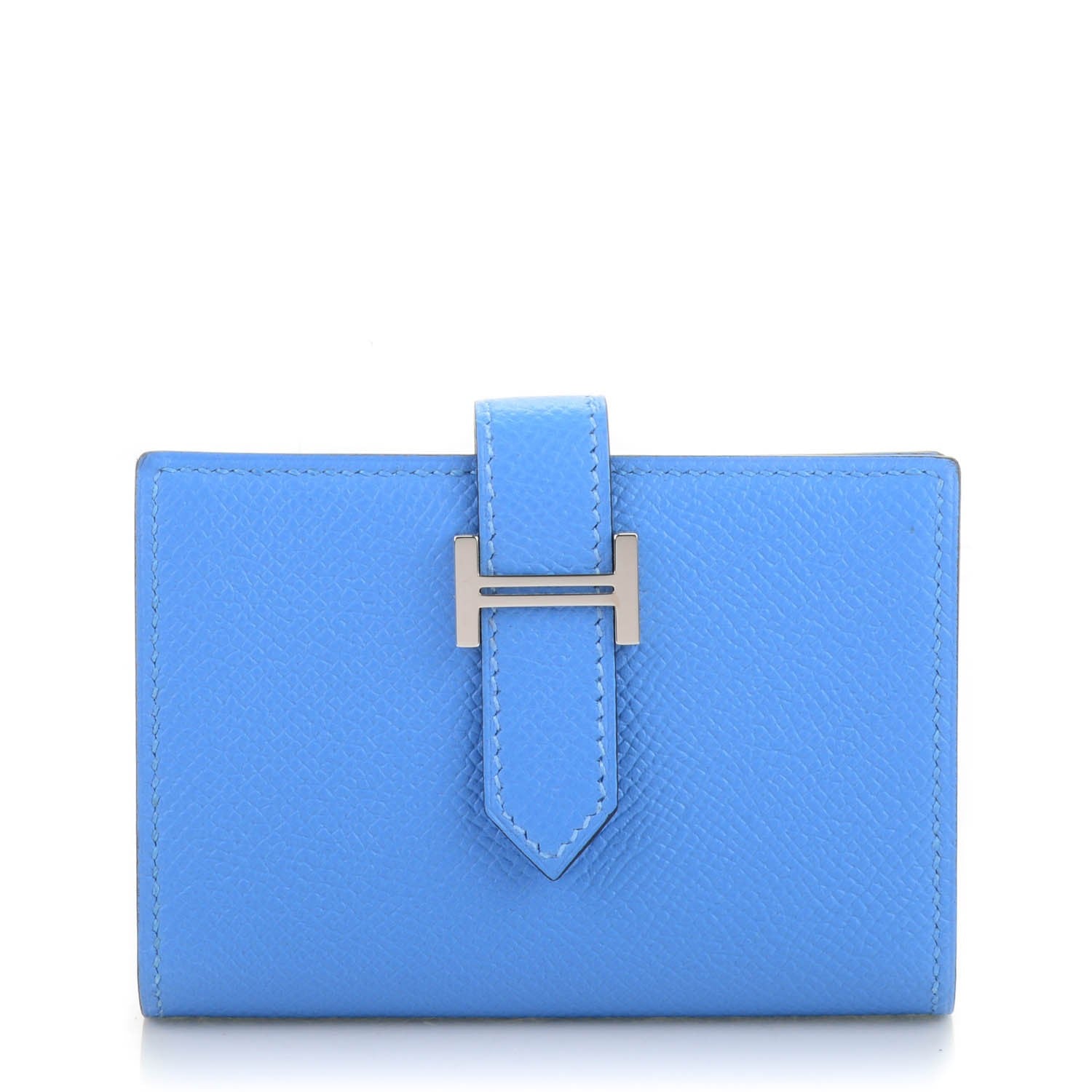 Hermes Epsom Mini Bearn Wallet Bleu Paradis 1 of 6