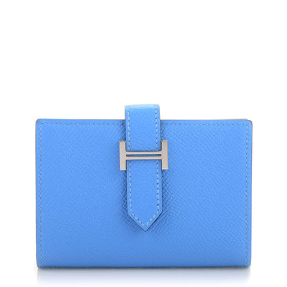 Hermes Epsom Mini Bearn Wallet Bleu Paradis 1 of 6