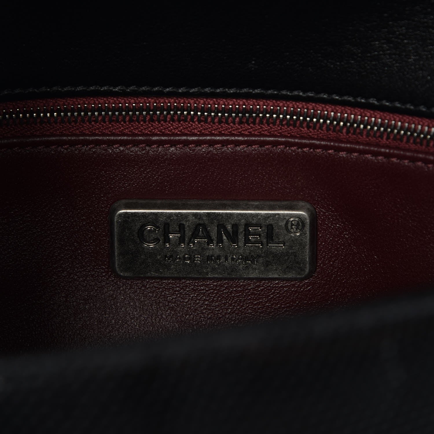 Chanel Lizard Medium Coco Handle Flap Black 7 of 9