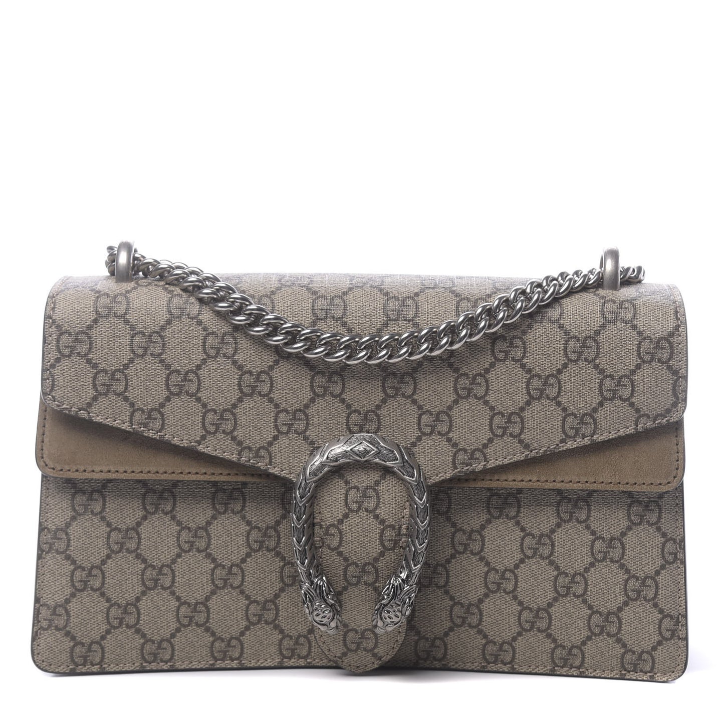 GG Supreme Monogram Small Dionysus Shoulder Bag Taupe