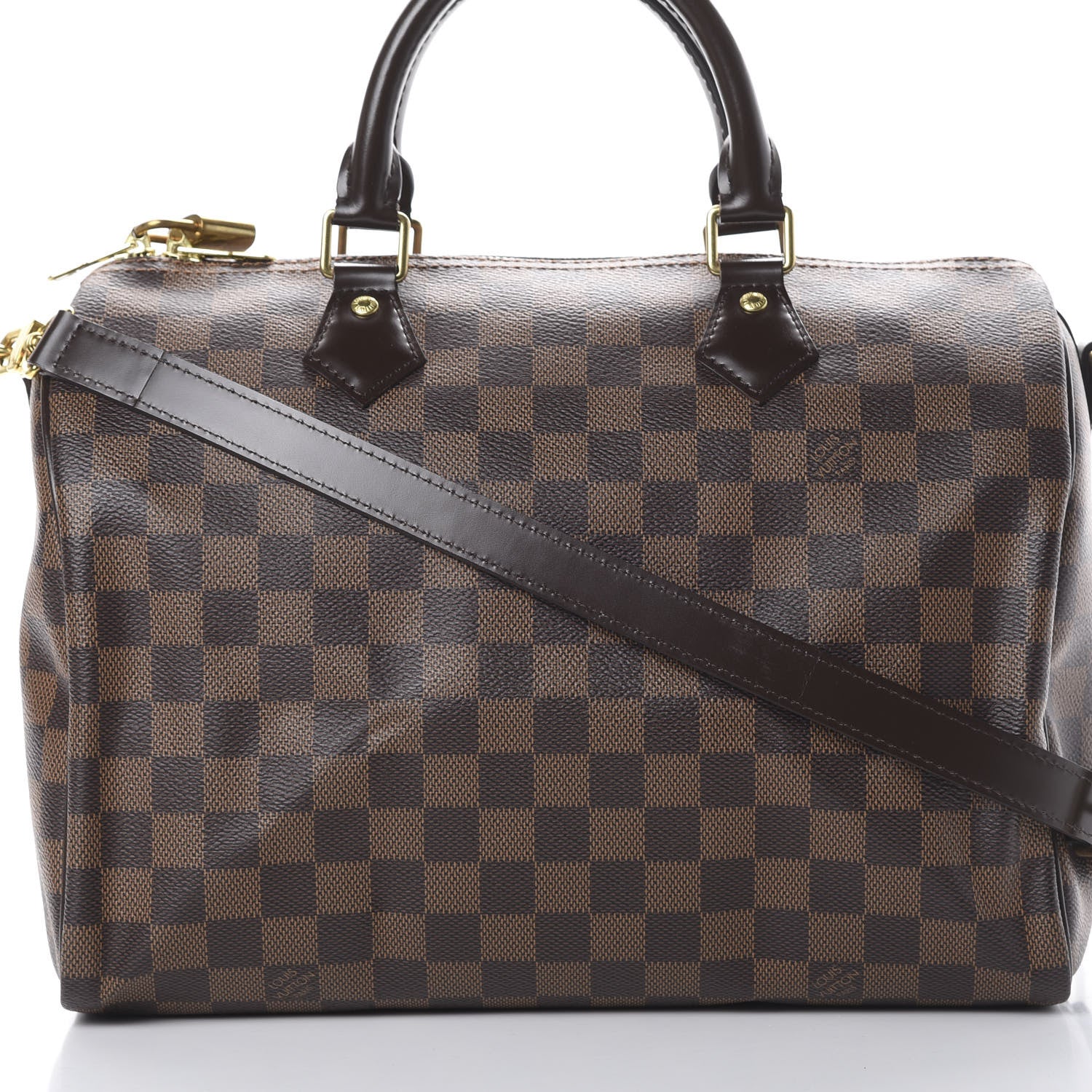 Louis Vuitton Damier Ebene Speedy Bandouliere 30 8 of 11