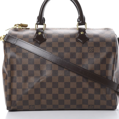 Louis Vuitton Damier Ebene Speedy Bandouliere 30 8 of 11
