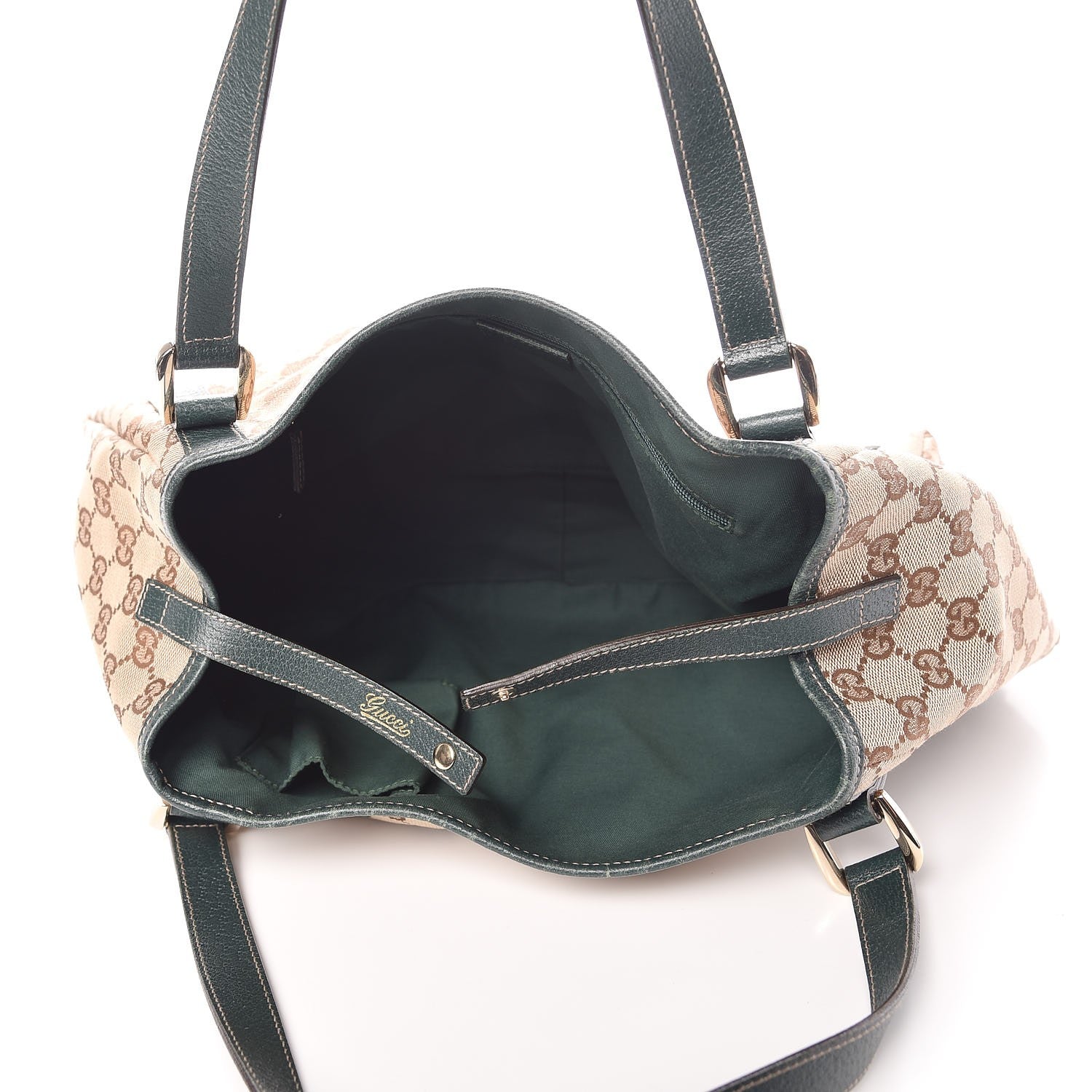 Gucci Monogram Medium Abbey Shoulder Bag Green 5 of 7