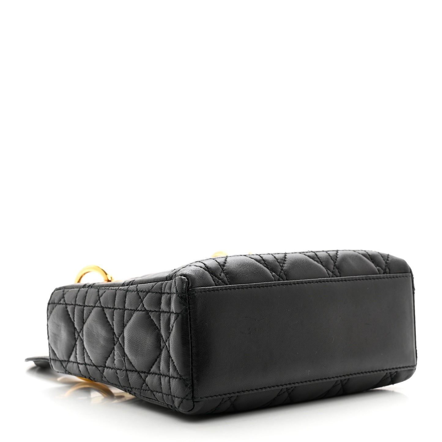 Lambskin Cannage Mini Lady Dior Black