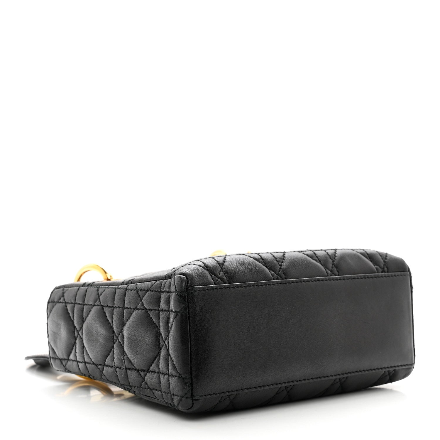 Christian Dior Lambskin Cannage Mini Lady Dior Black 4 of 10