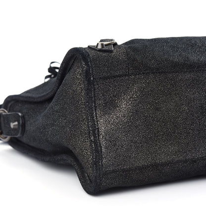 Balenciaga Metallic Craquele Classic Hardware City Black 5 of 9