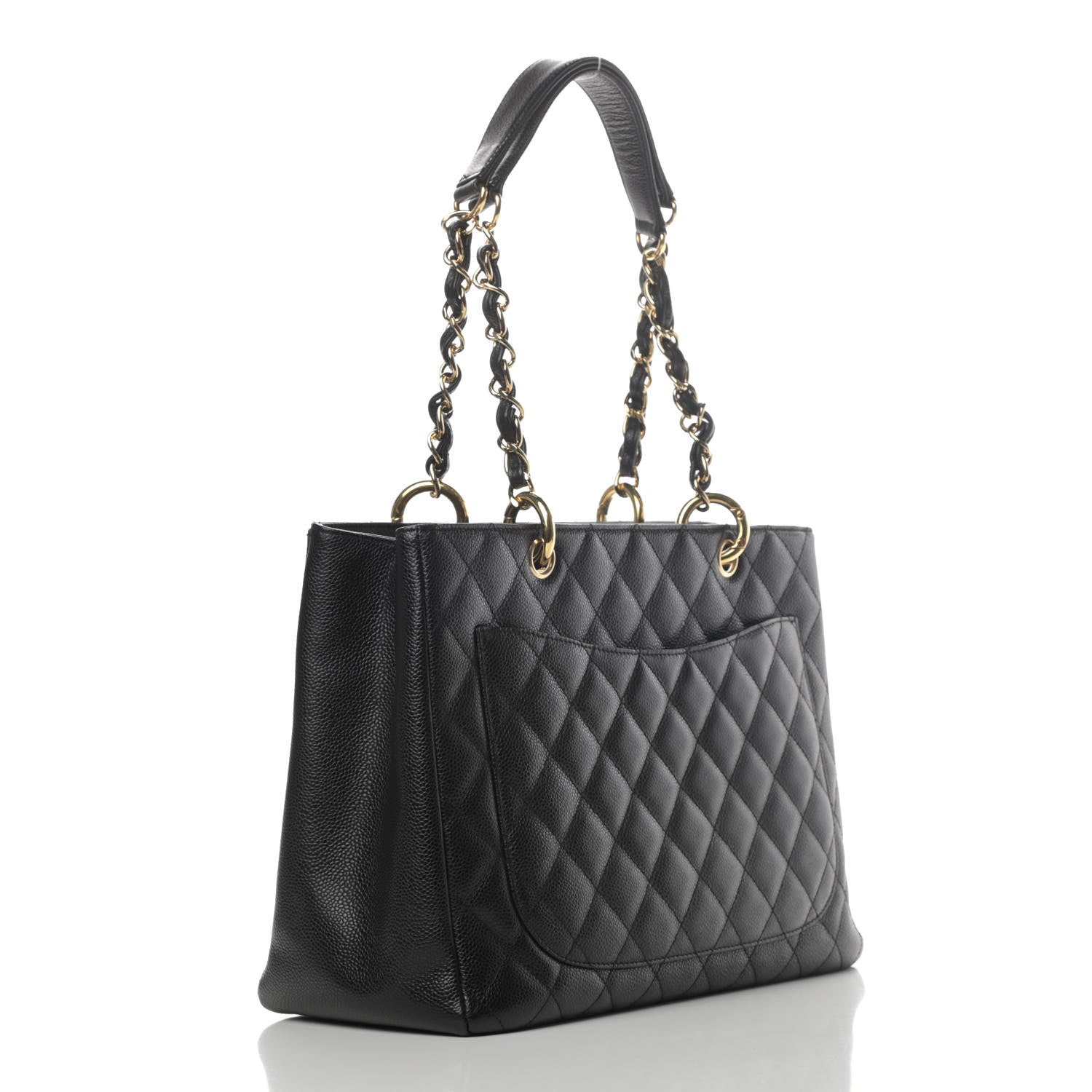 Chanel Caviar Quilted Grand Shopping Tote GST Black 2 of 4