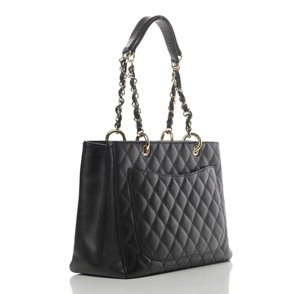 Chanel Caviar Quilted Grand Shopping Tote GST Black 2 of 4