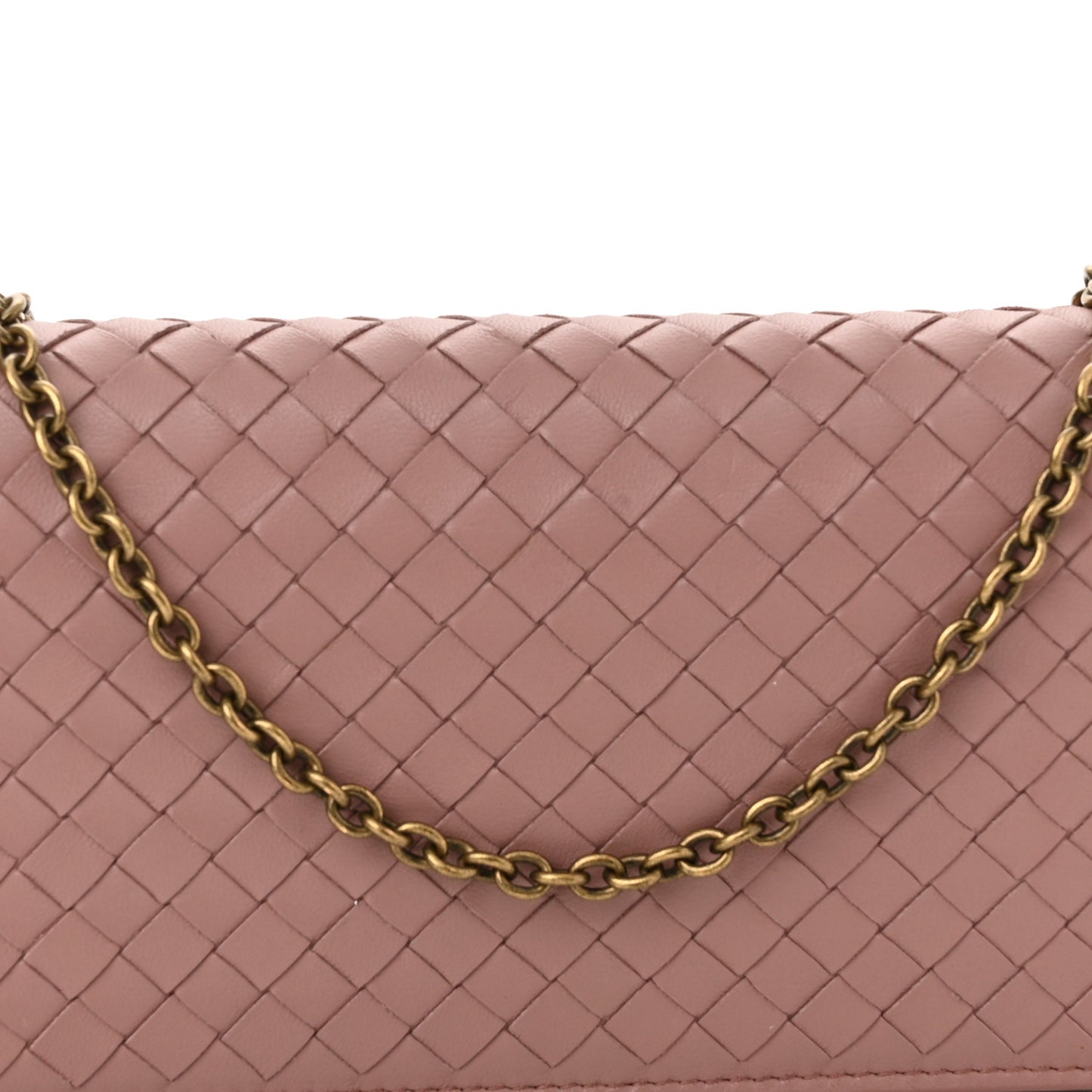 Nappa Intrecciato Continental Wallet on Chain Violet