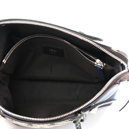 Fendi Vitello Dolce Elaphe Medium By The Way Boston Bag Blue Multicolor 6 of 10