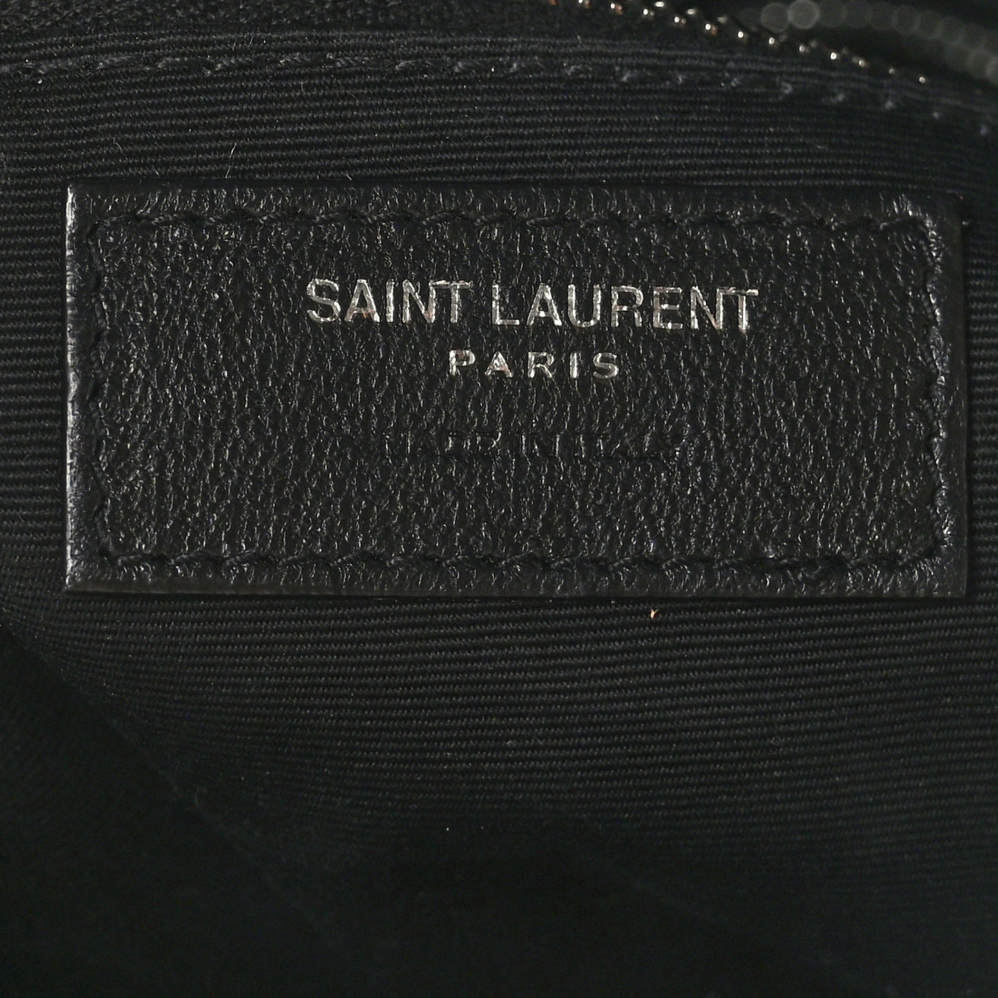 Lambskin Quilted Small Loulou Puffer Monogram Chain Satchel Black