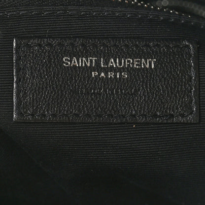 Saint Laurent Lambskin Quilted Small Loulou Puffer Monogram Chain Satchel Black 6 of 9