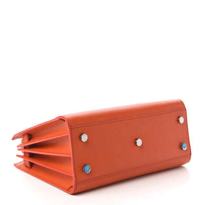 Saint Laurent Grained Calfskin Baby Sac De Jour Mandarine 4 of 13