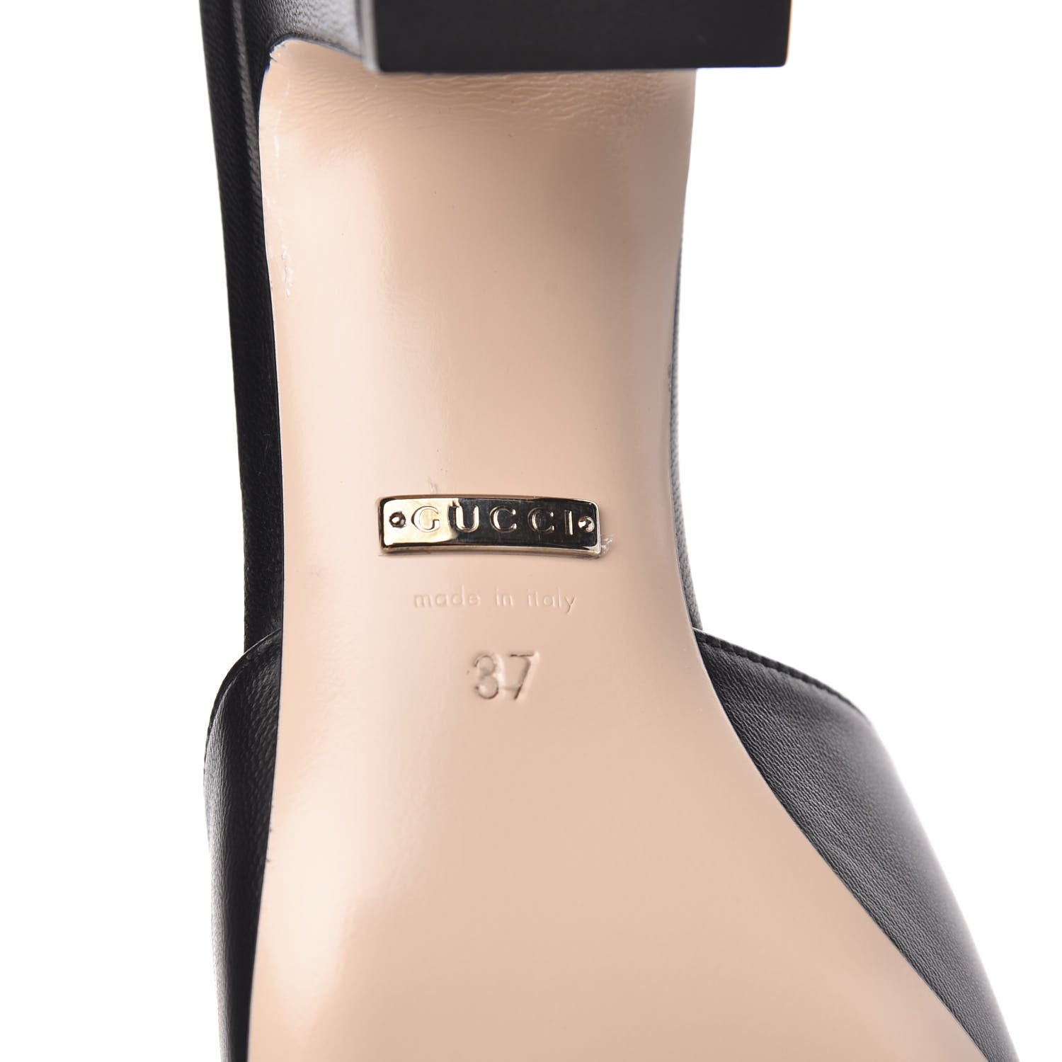 Gucci Malaga Kid Crystal Square G Madelyn Mules 37 Black 7 of 11
