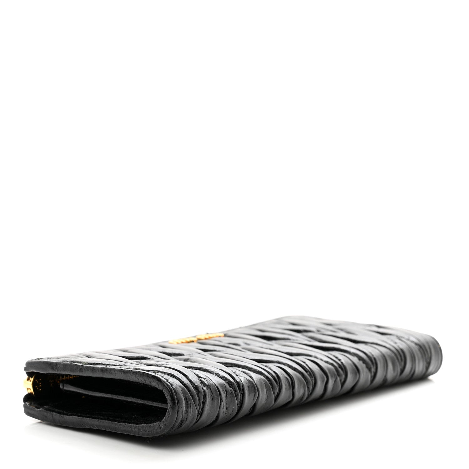 Miu Miu Matelasse Zip Around Wallet Black 4 of 7