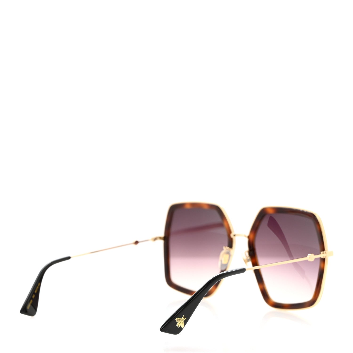 Gucci Acetate Oversize Square Frame GG0106S Sunglasses Tortoise 4 of 7