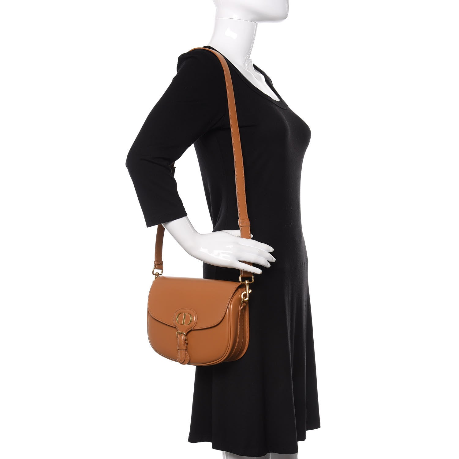 Christian Dior Box Calfskin Medium Bobby Flap Camel 2 of 10