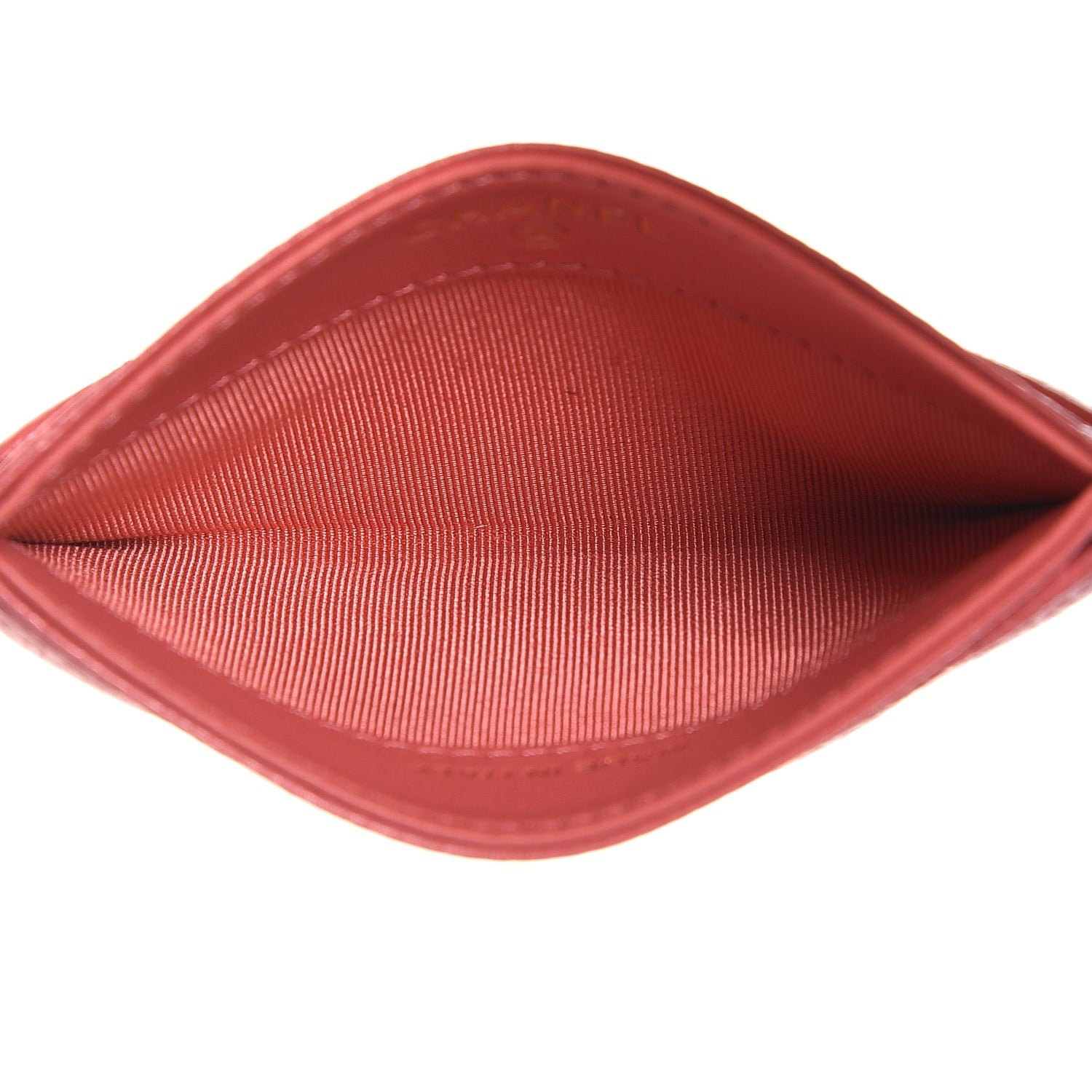 Chanel Caviar Quilted Card Holder Pink 5 of 9
