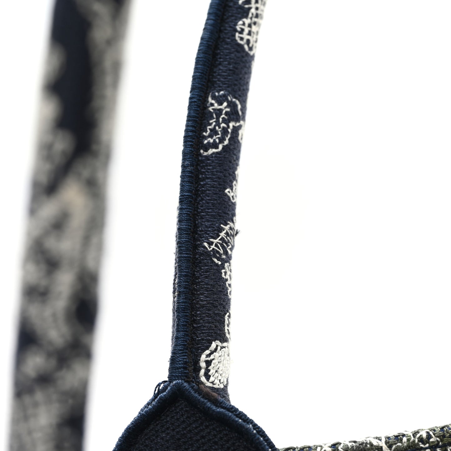 Canvas Embroidered Medium Dioriviera Toile De Jouy Book Tote Blue