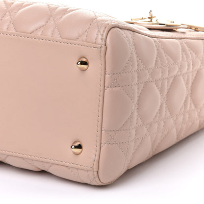 Christian Dior Lambskin Cannage Medium Lady Dior Rose Poudre 10 of 10