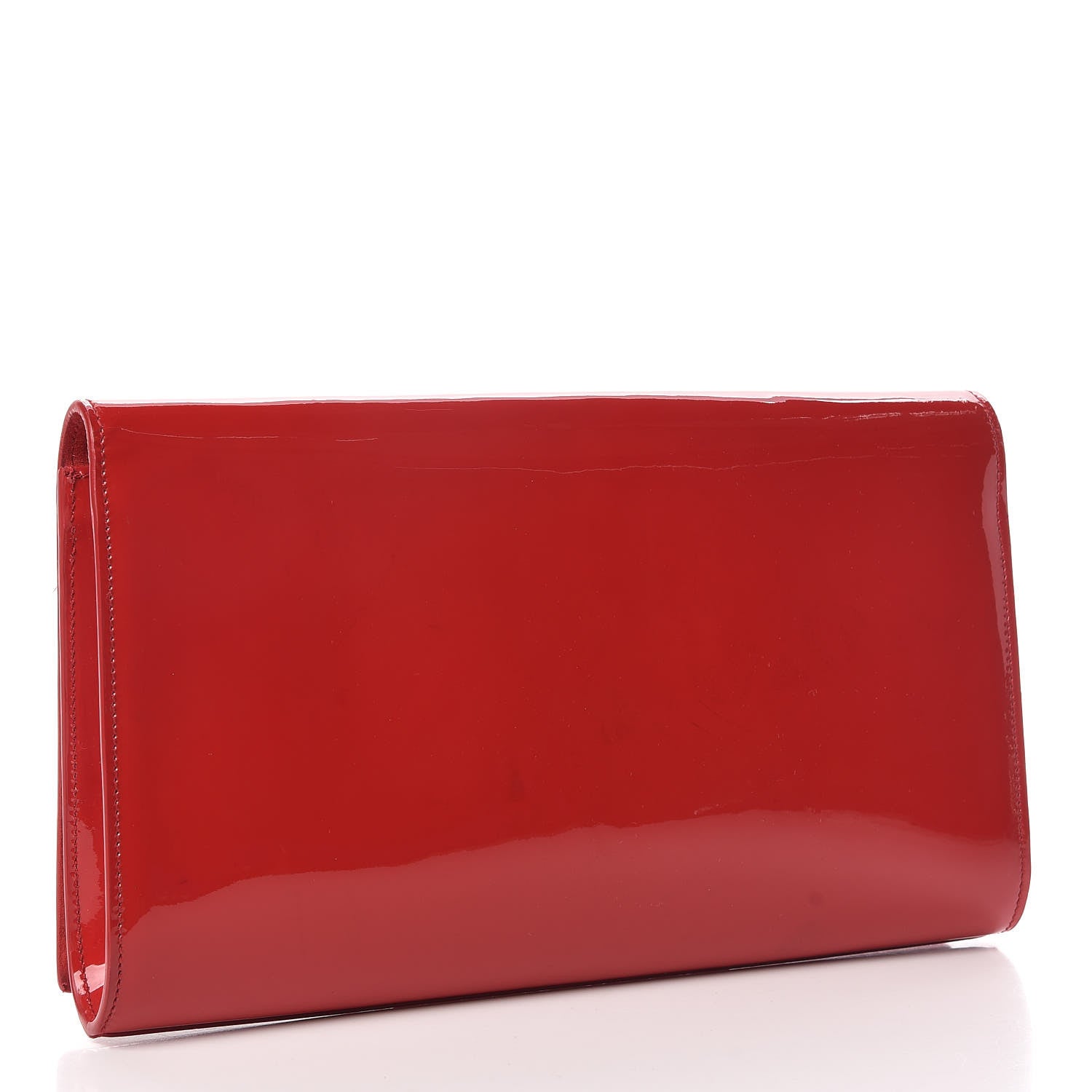 Saint Laurent Patent Monogram Large Belle De Jour Clutch Red 3 of 11