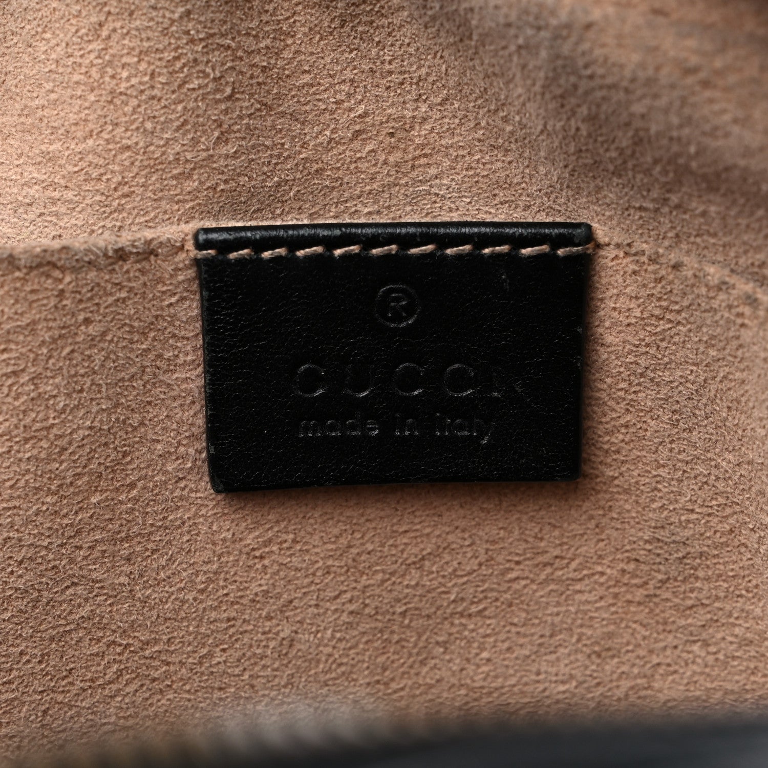 Gucci Calfskin Matelasse Small GG Marmont Chain Shoulder Bag Black 6 of 18