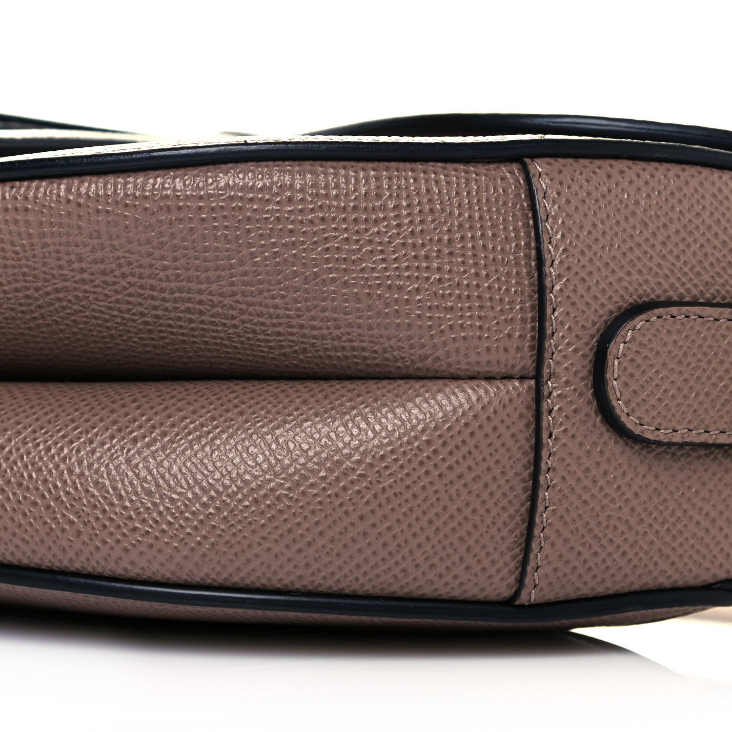 Christian Dior Grained Calfskin Saddle Bag Warm Taupe 8 of 9