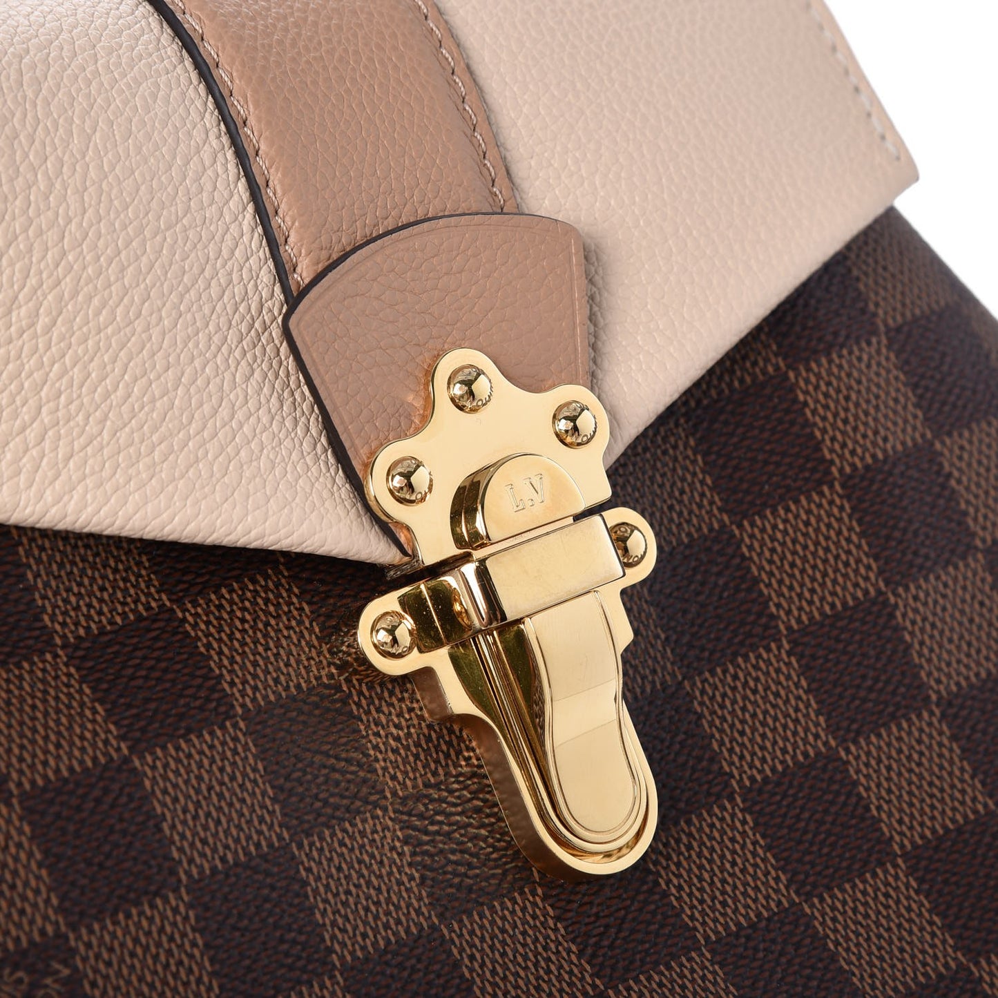 Damier Ebene Clapton Backpack Creme