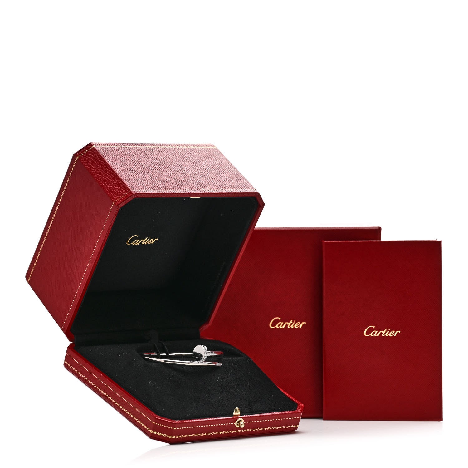 Cartier 18K White Gold Diamond Juste Un Clou Bracelet 16 5 of 5