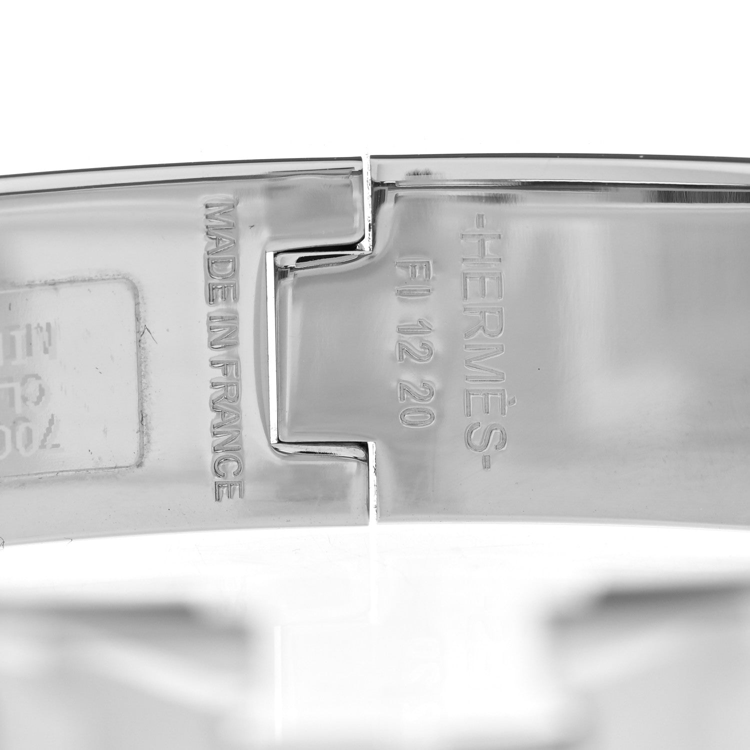 Hermes Enamel Narrow Clic Clac H Bracelet GM Lagon 4 of 4